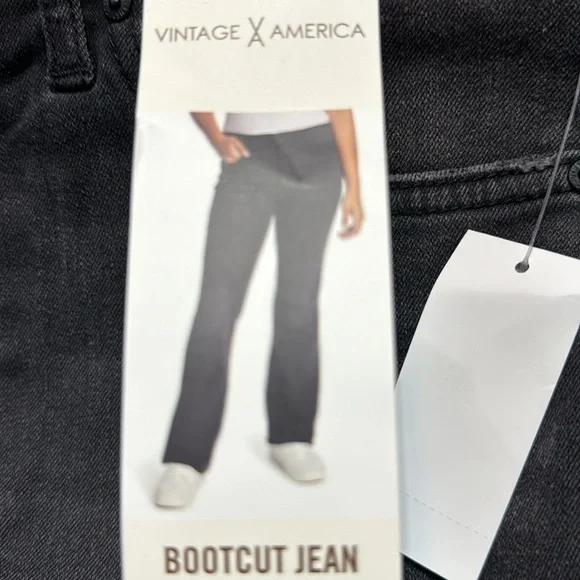 Vintage America Ladies' Bootcut Jean Mid-Rise Stretch Denim nwt - Picture 2 of 8